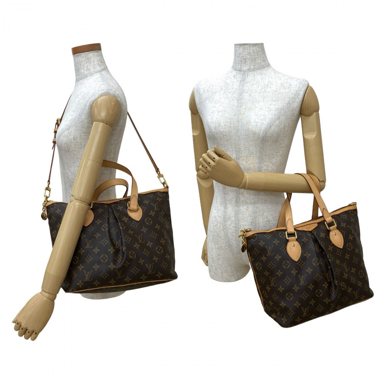 Louis Vuitton Palermo PM Monogram Leather Brown Shoulder Bag