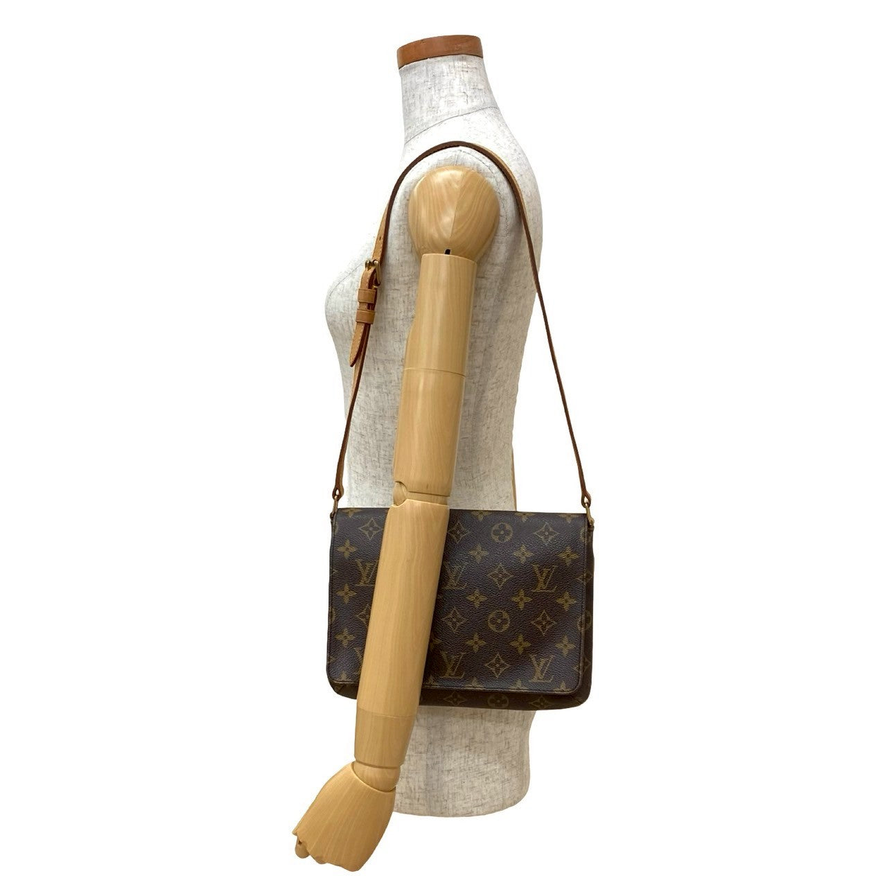 Louis Vuitton M tte Tango Monogram Leather Brown Shoulder Bag 829B829
