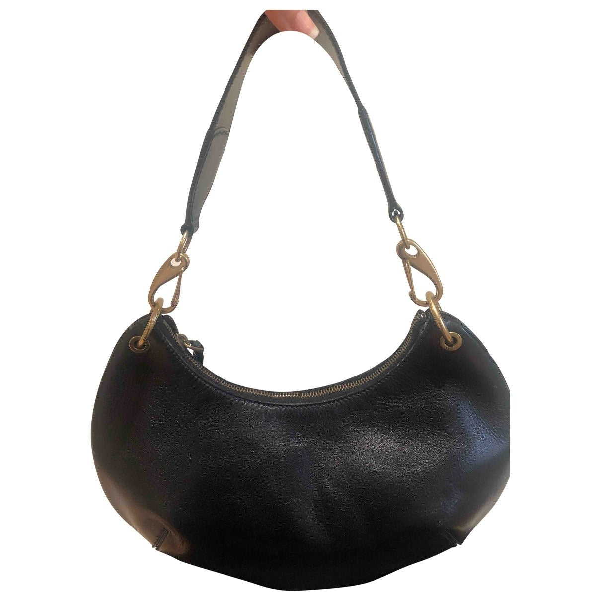 Gucci black leather handbag