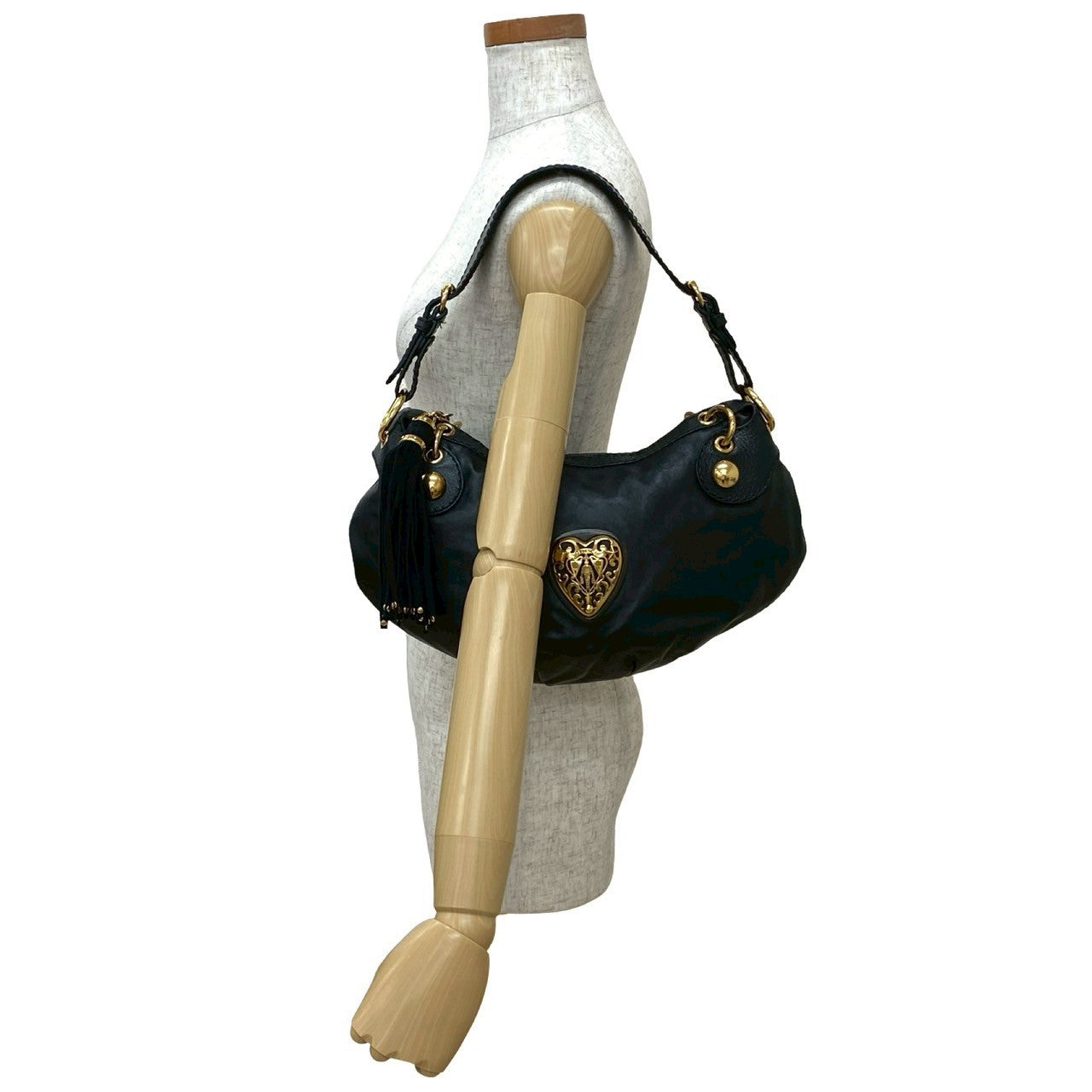 Gucci Histeria Leather Black Shoulder Bag