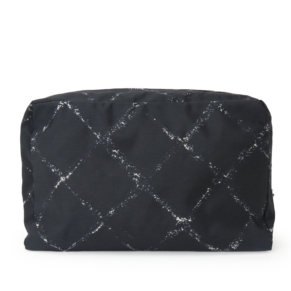 Chanel Nylon line Black Travel Bag