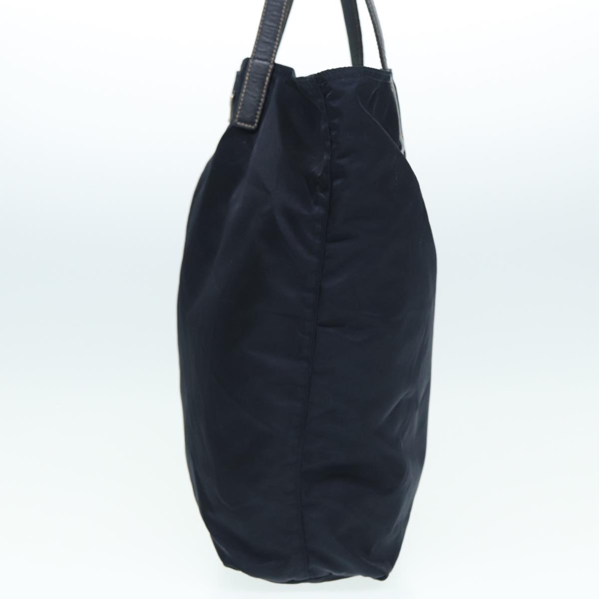 Prada Tote Bag Auth Nylon Navy