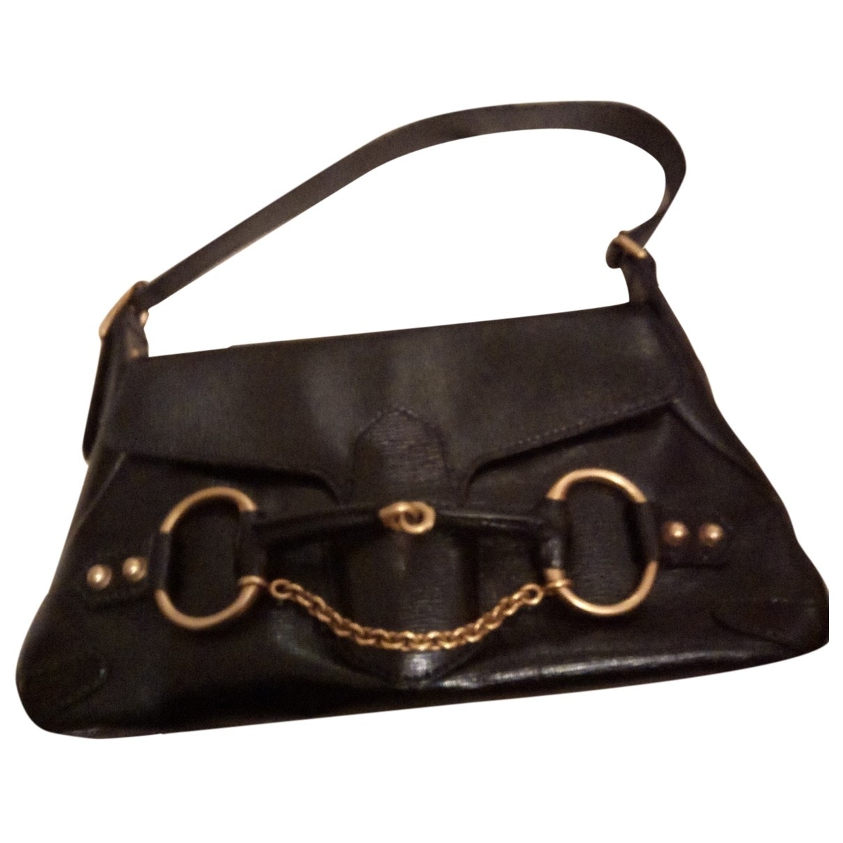 Gucci black leather handbag