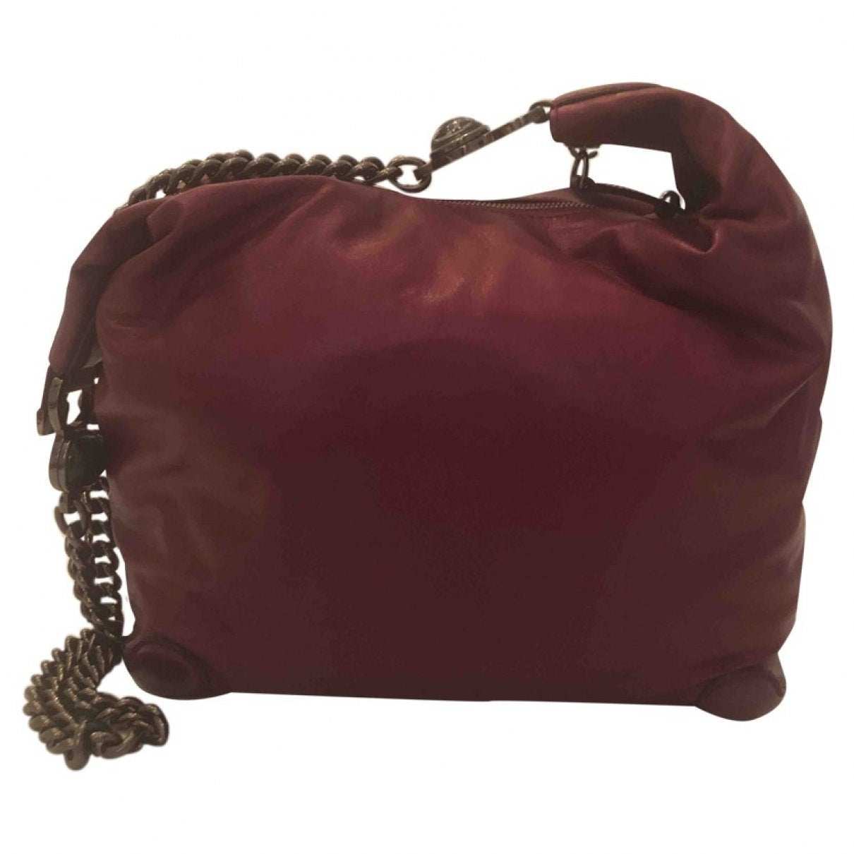 Gucci burgundy leather handbag