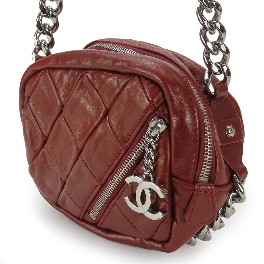 Chanel lambskin Bordeaux quilting Shoulder Bag