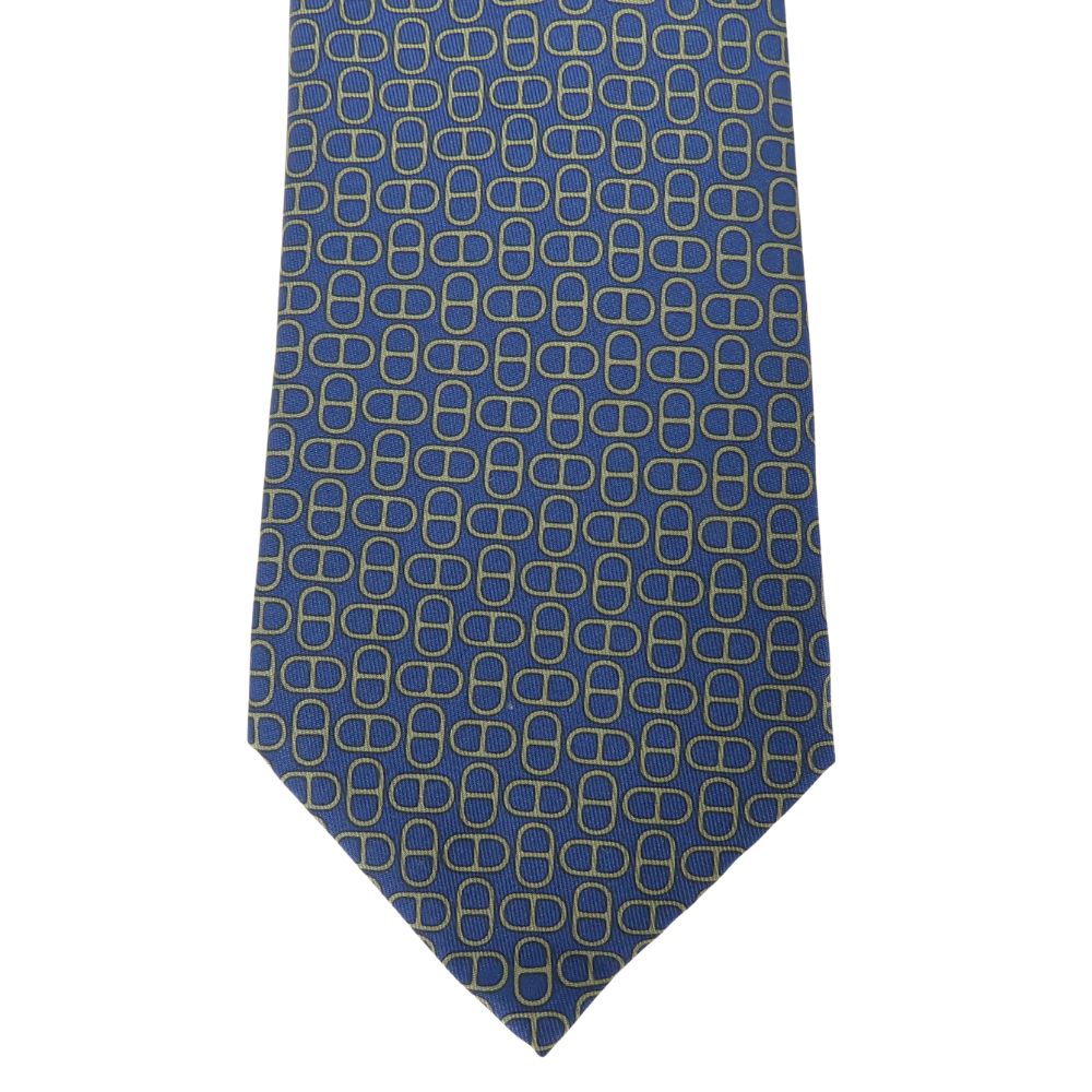 Tie Silk Navy Chene Dunklepattern Mens Handbag Travel Bag