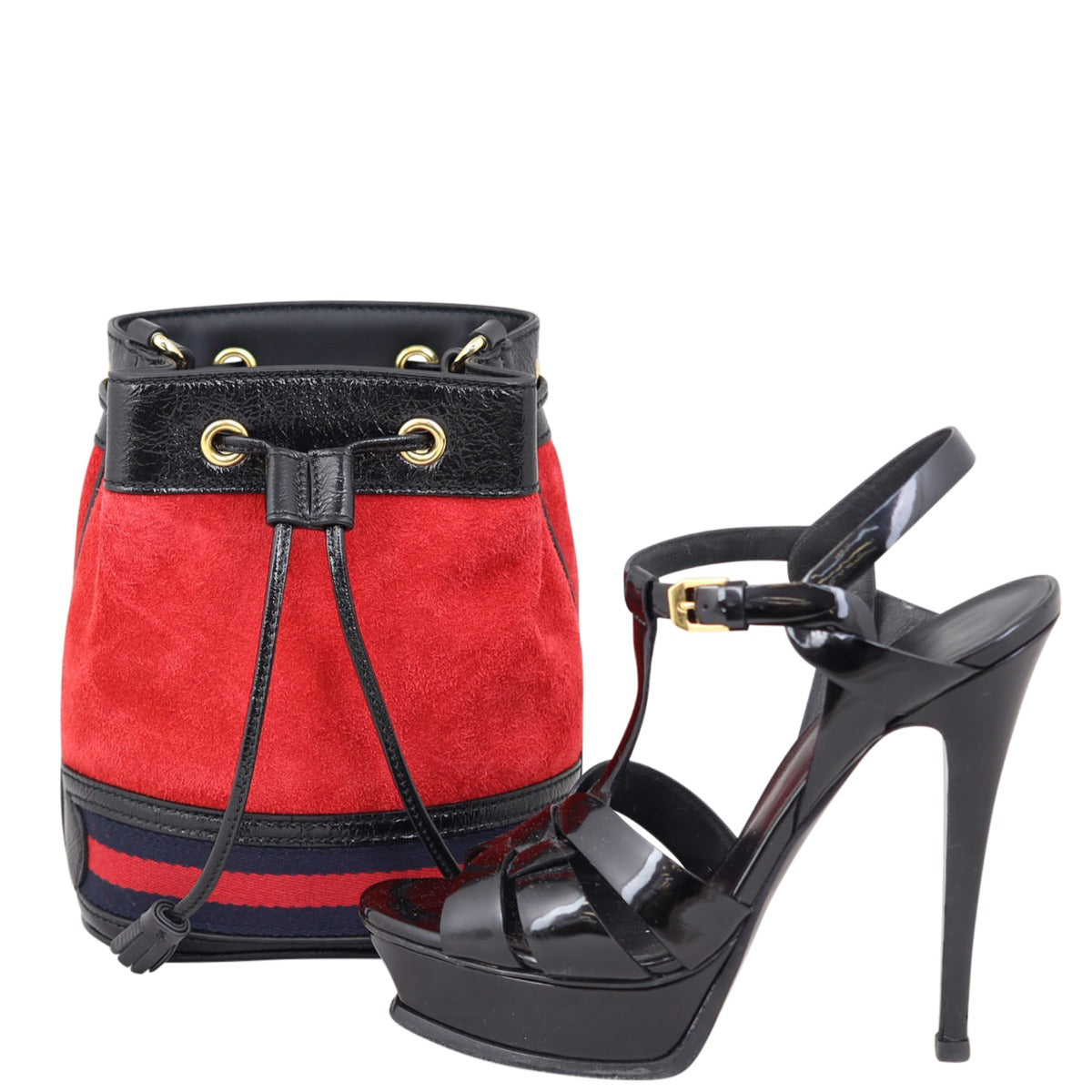 Gucci Ophidia Suede Bucket Bag Mini