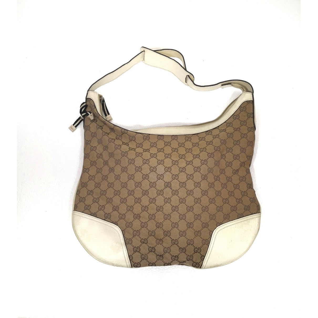 Gucci jackie beige cloth handbag