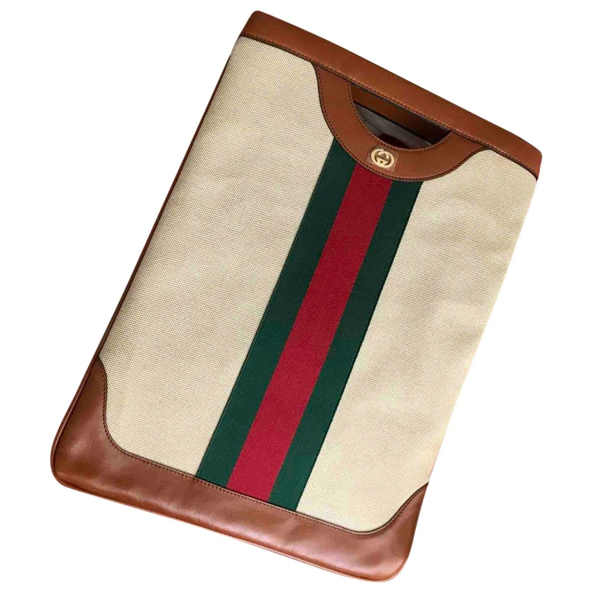 Gucci ophidia camel cotton handbag