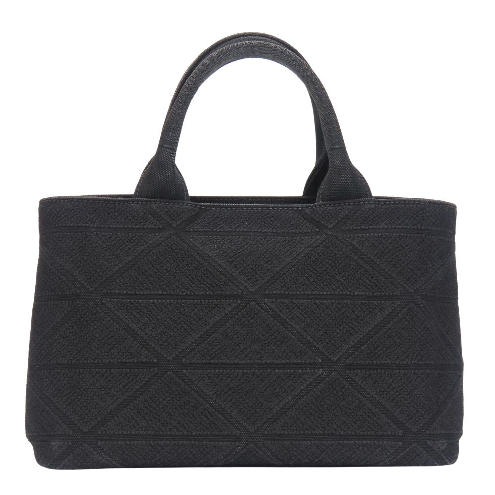 Prada Canapa Triangle 2Way Bag Canvas Travel Bag