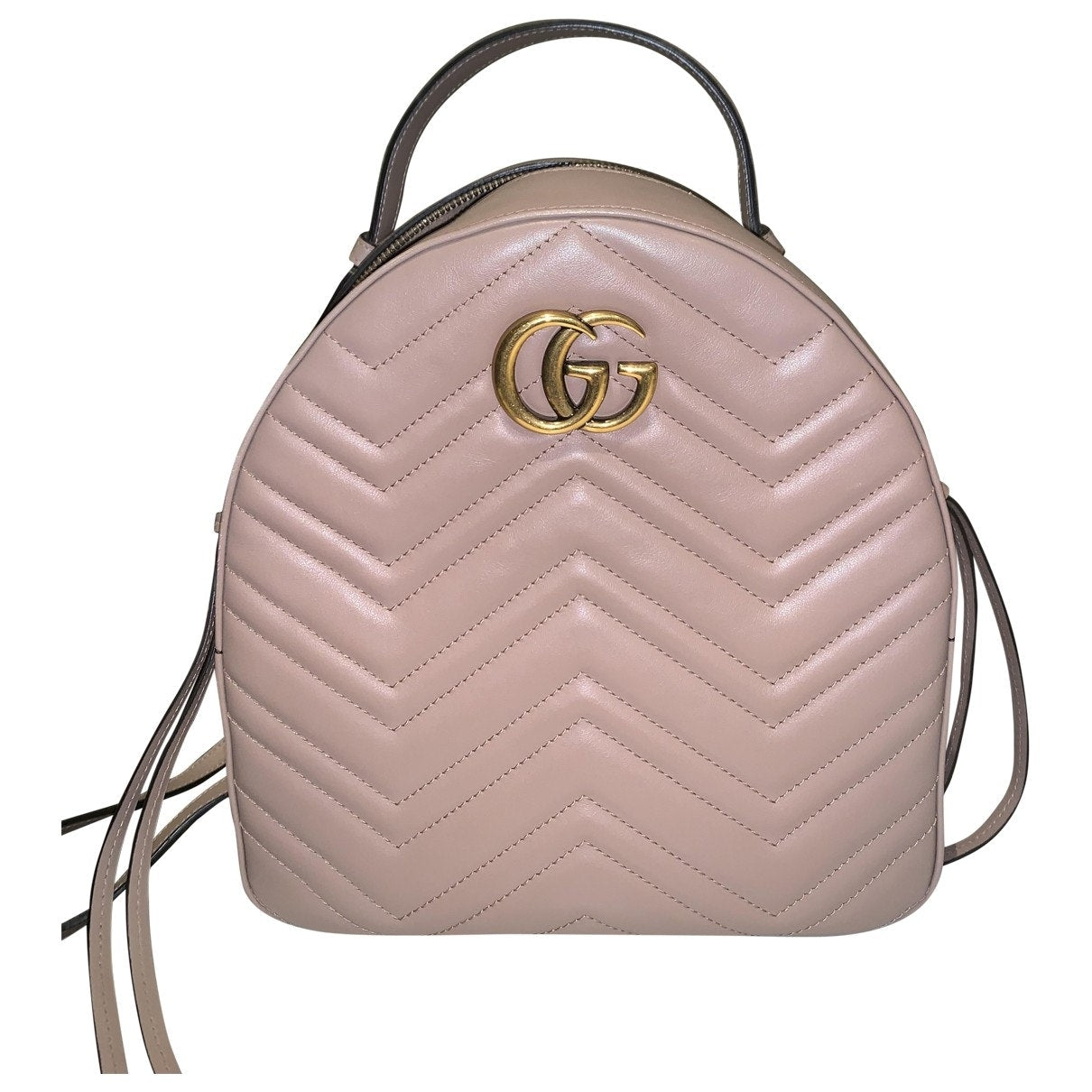 Gucci marmont pink leather backpacks