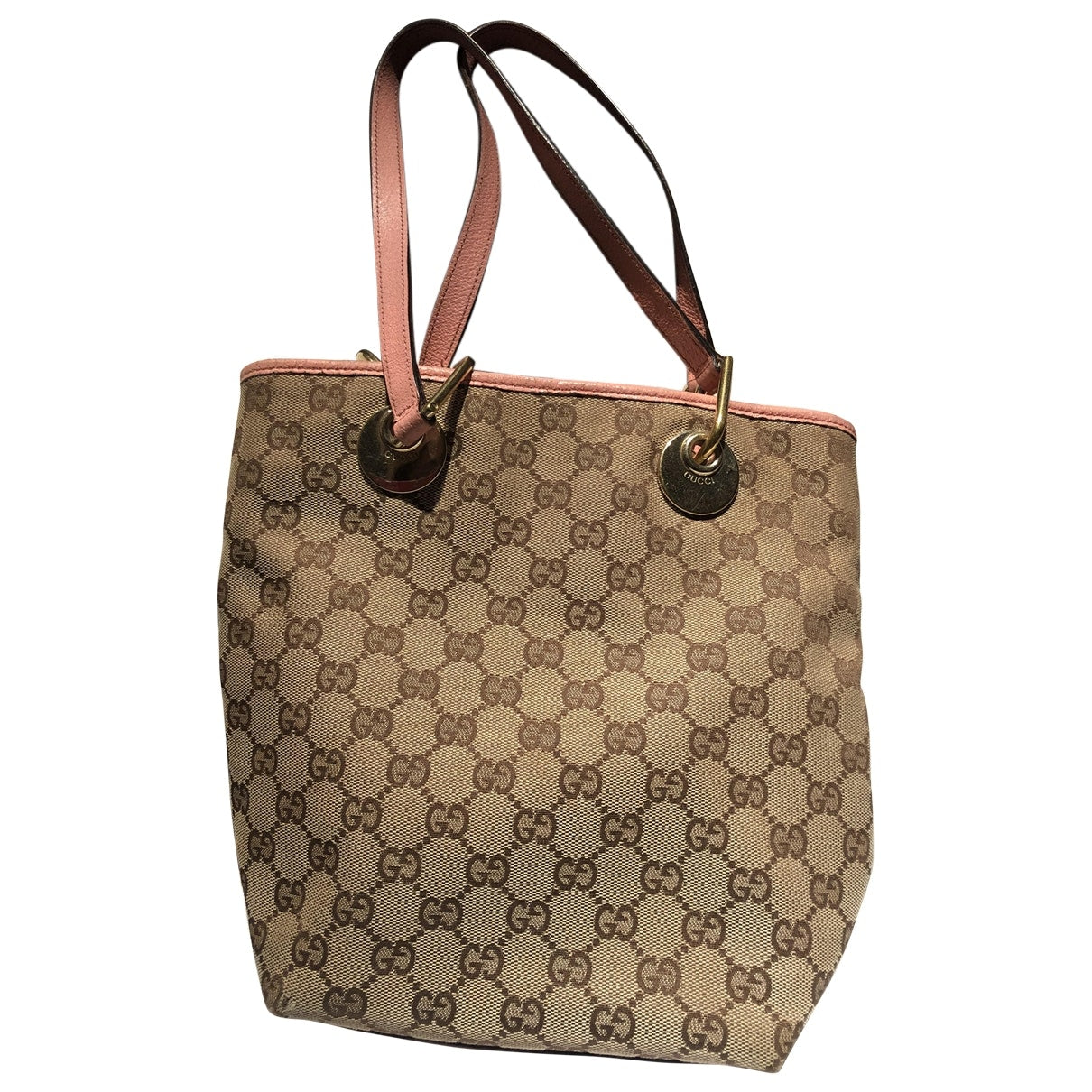 Gucci pink cloth handbag