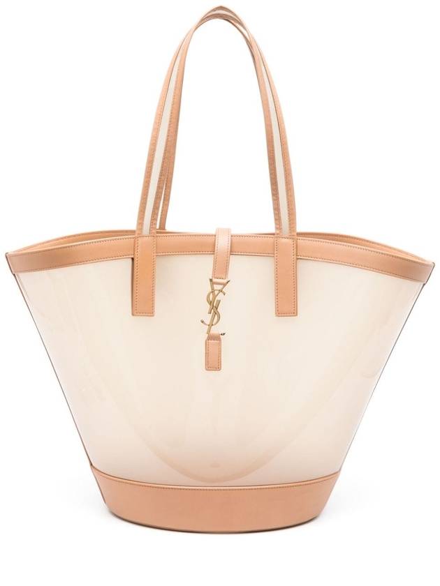 YSL Saint Laurent Saint Laurent Trending Panier Tote Bag Oatmilk Medium