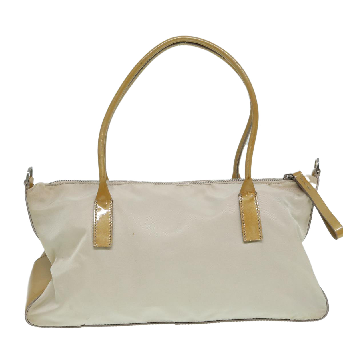 Prada Hand Bag Auth Nylon Beige Travel Bag Beige Auth 86148
