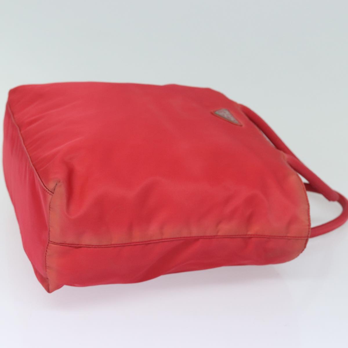 Prada Hand Bag Auth Nylon Red Travel Bag