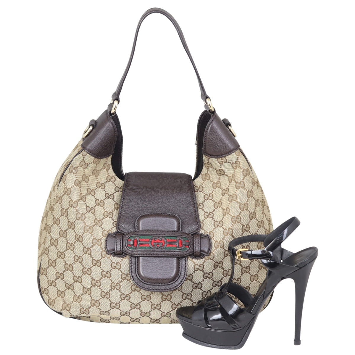 Gucci GG Canvas Dressage Hobo