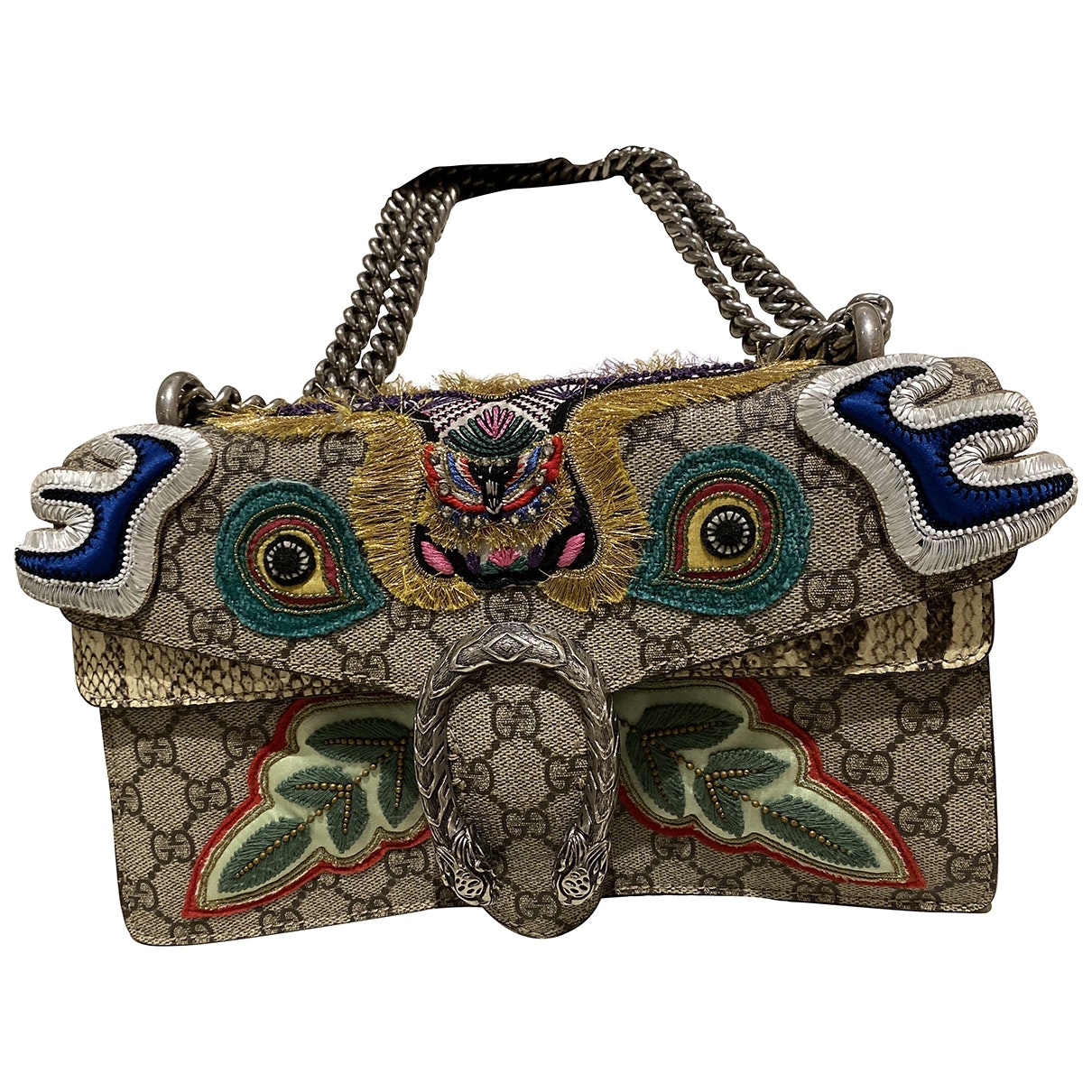 Gucci dionysus multicolour python handbag