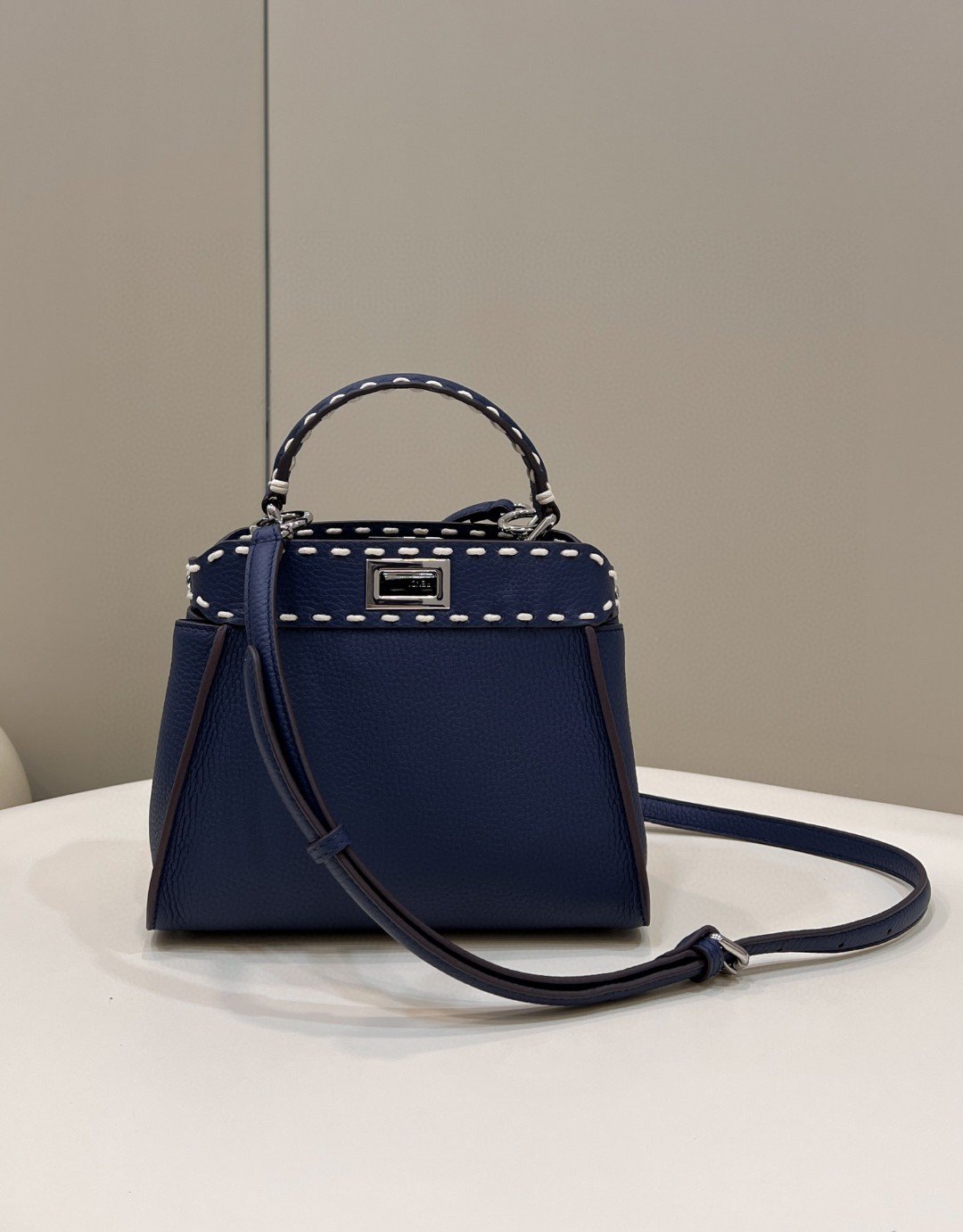 Top QualityTop Quality Peekaboo Dark Blue Small Handbag
