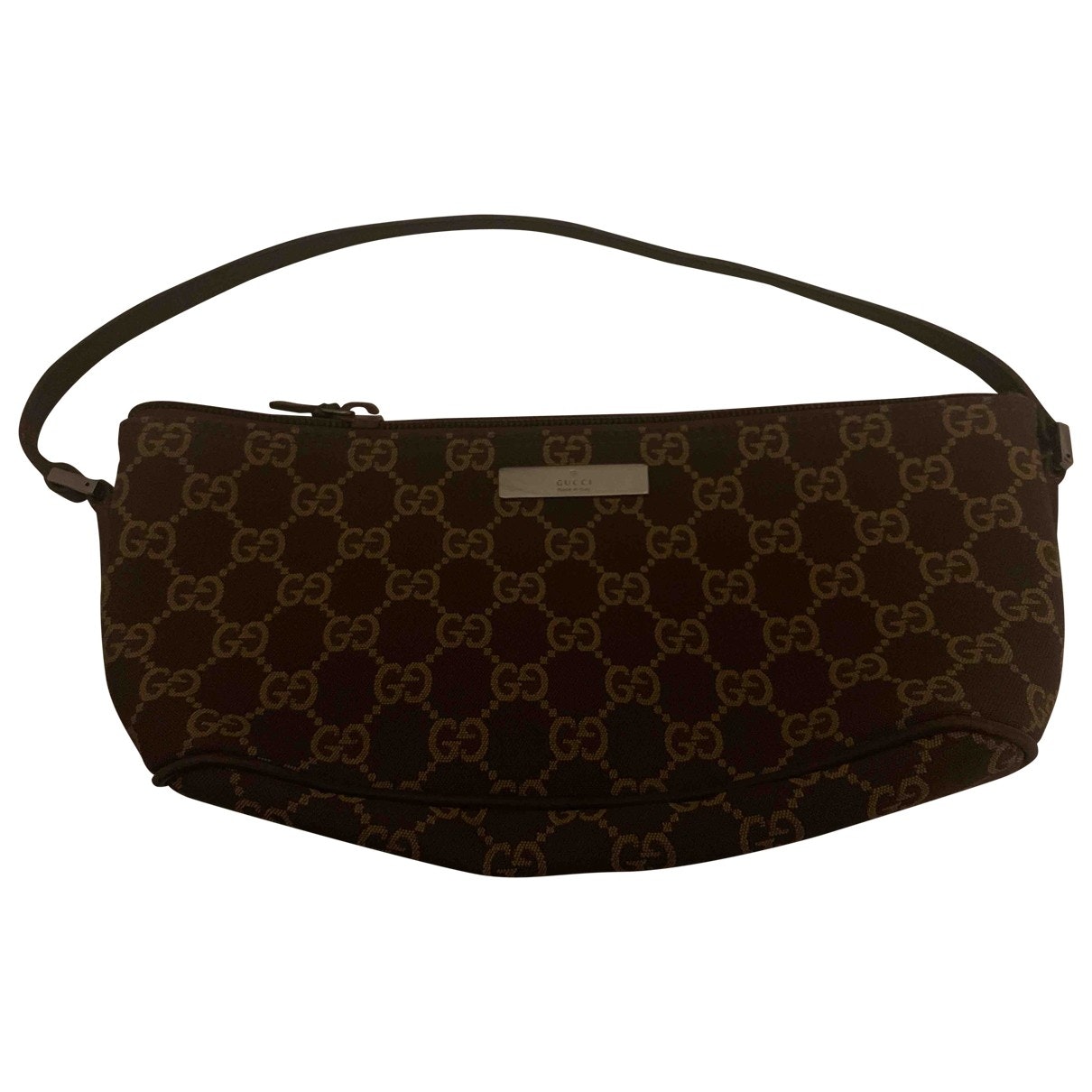 Gucci brown cloth handbag