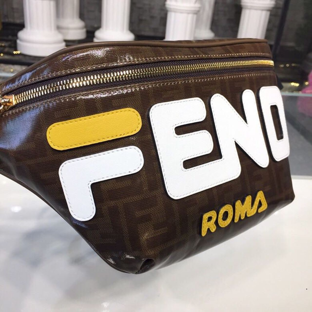 Fendi Top QualityTop Quality Mania Waist Brown FF Accessory