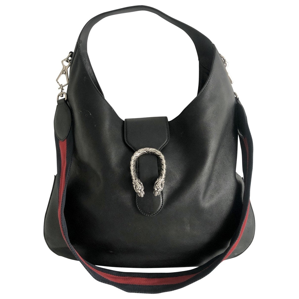 Gucci dionysus black leather handbag