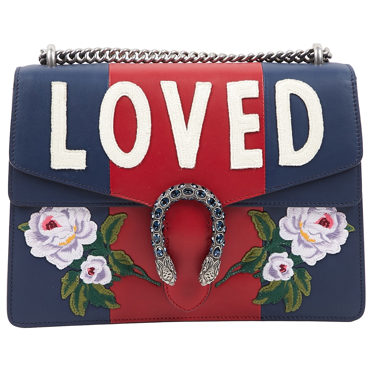 Gucci dionysus navy leather handbag