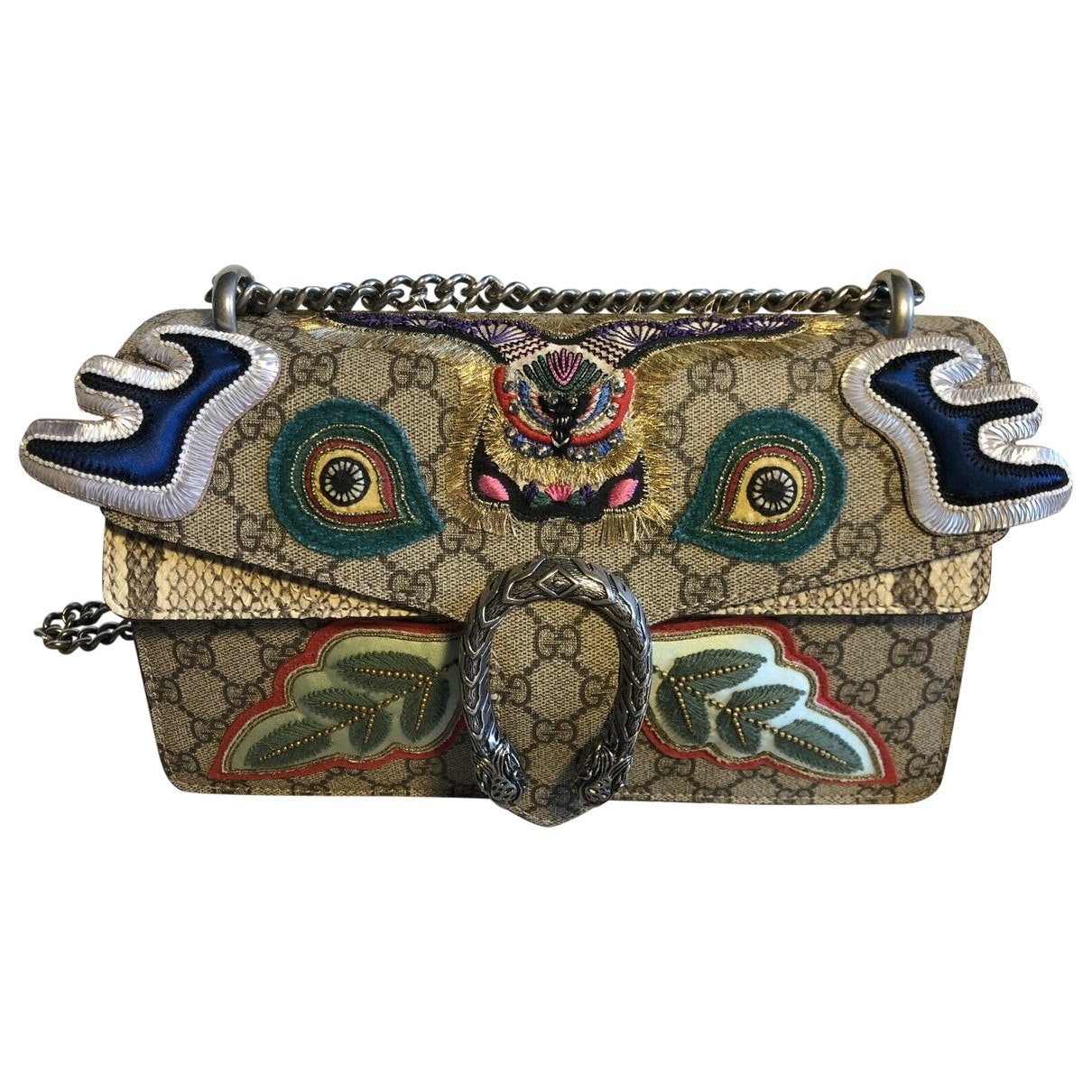 Gucci dionysus brown python handbag
