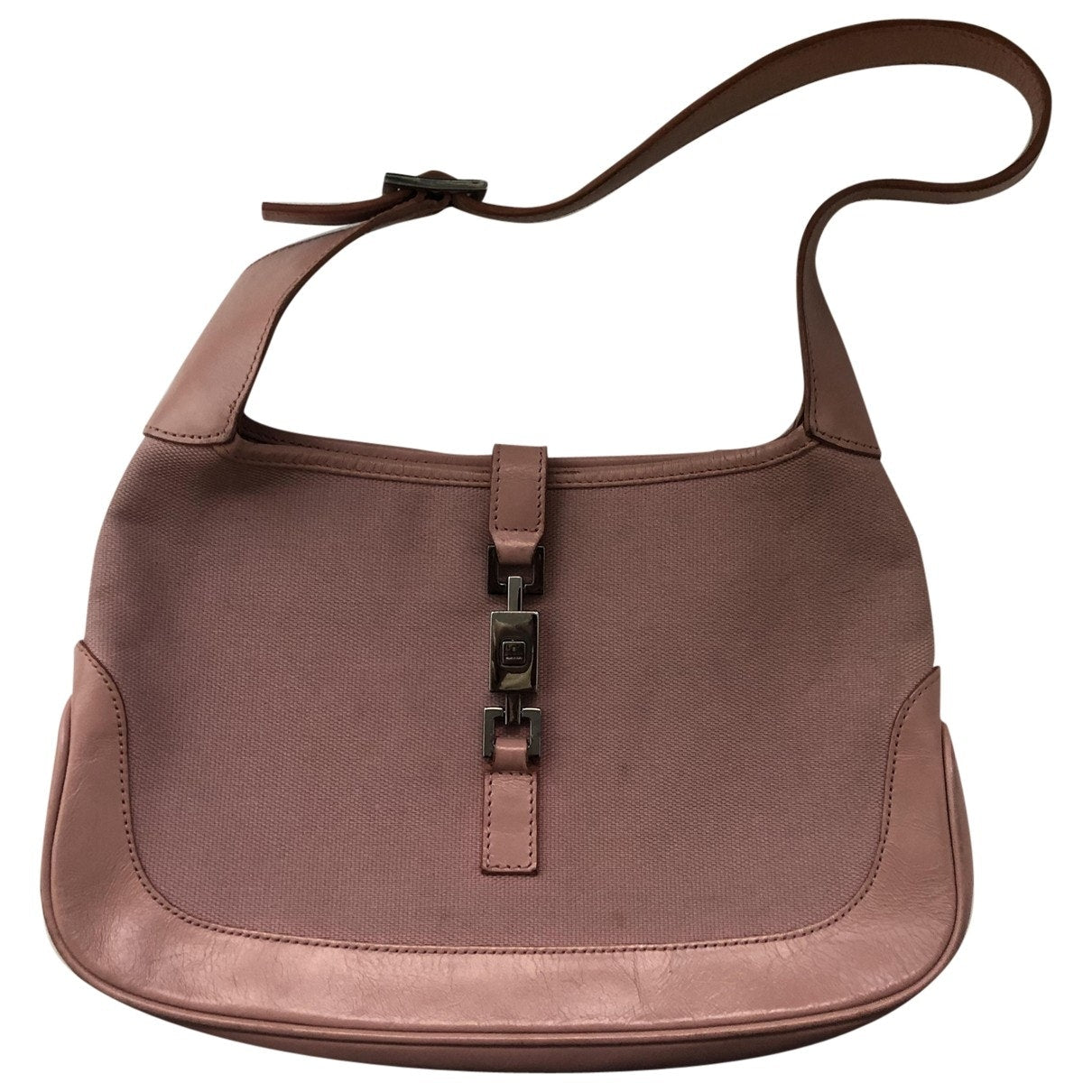 Gucci jackie pink cloth handbag