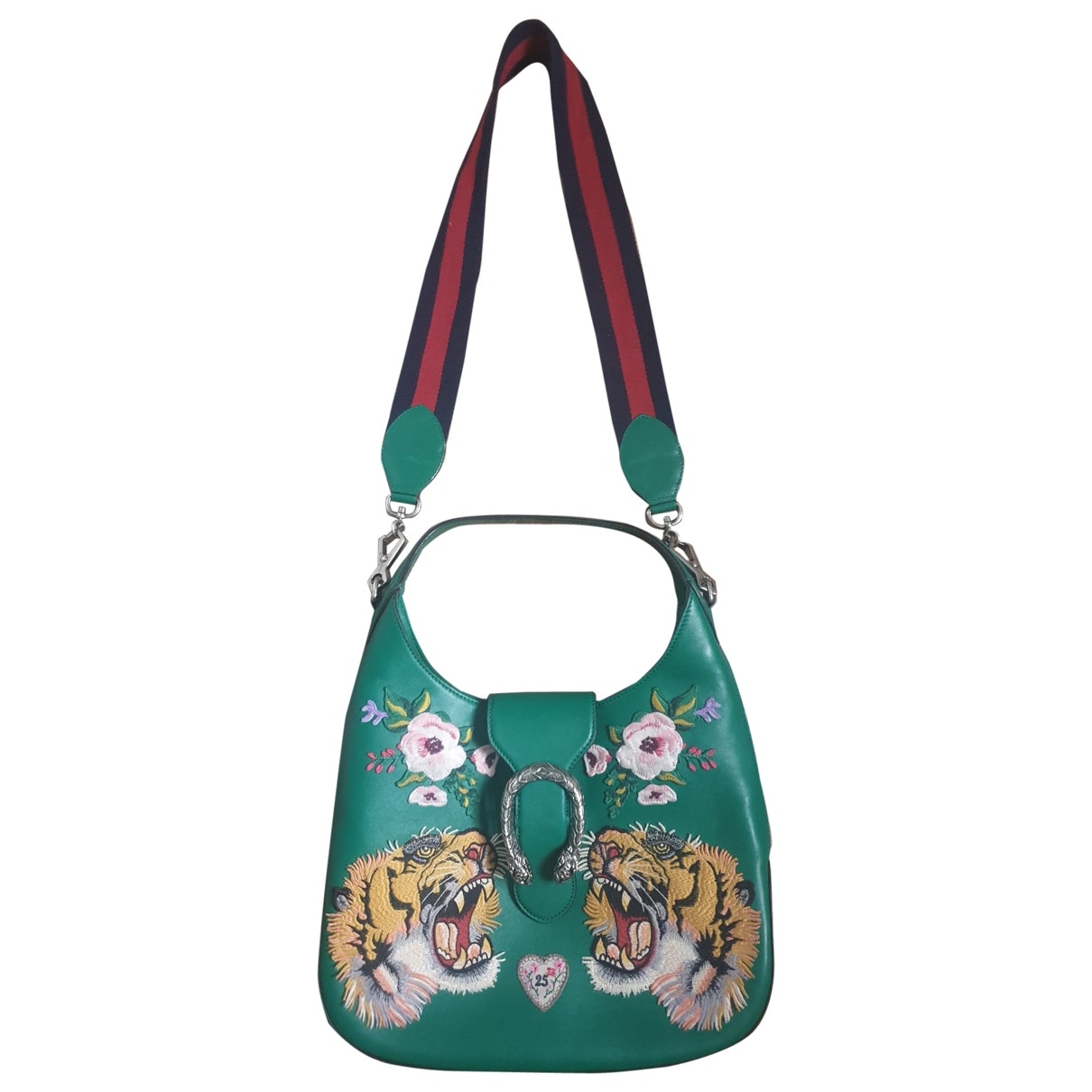 Gucci dionysus green leather handbag