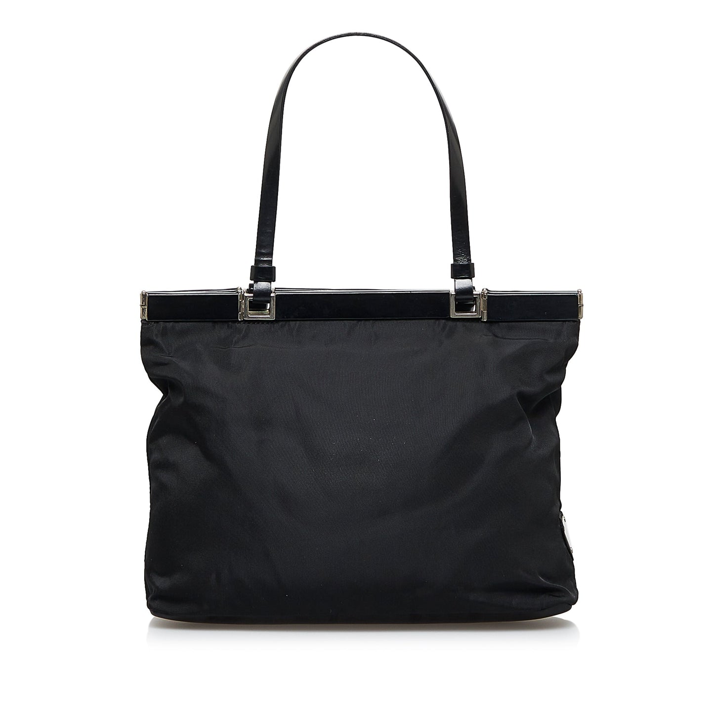 Prada Tessuto Handbag Canvas Nylon Black Travel Bag