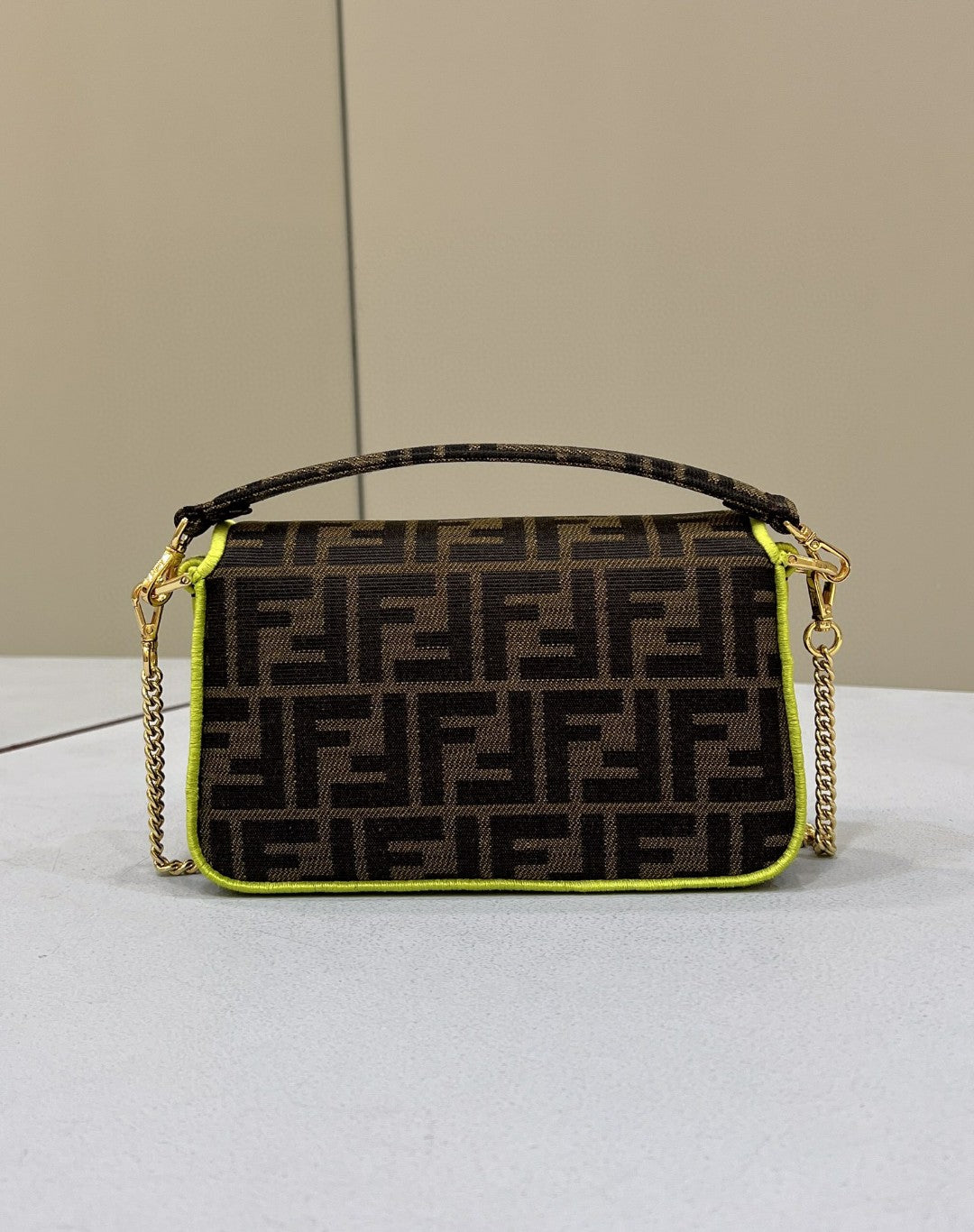 Top QualityTop Quality Baguette Fabric Brown Small Handbag Bag 18Cm7In