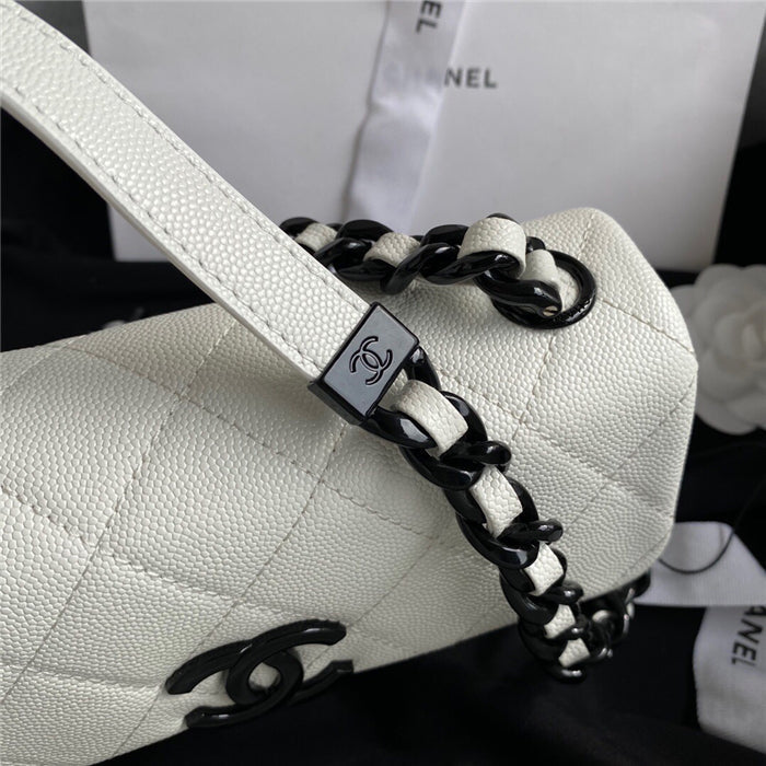 CHL 19 20cm White Handbag