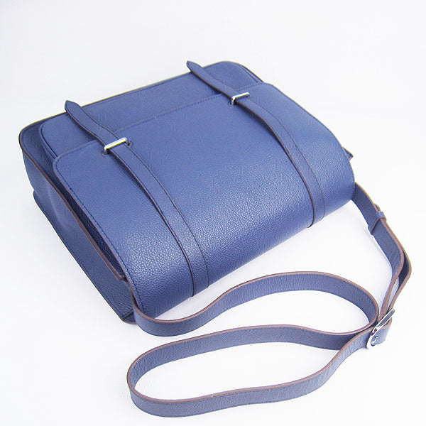 Hermes Luxury Steve Ladies Shoulder Bag Blue