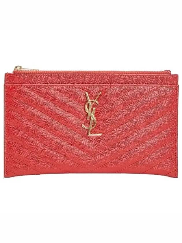 YSL Saint Laurent Trending Bill Pouch Clutch Bag Quilted Monogram