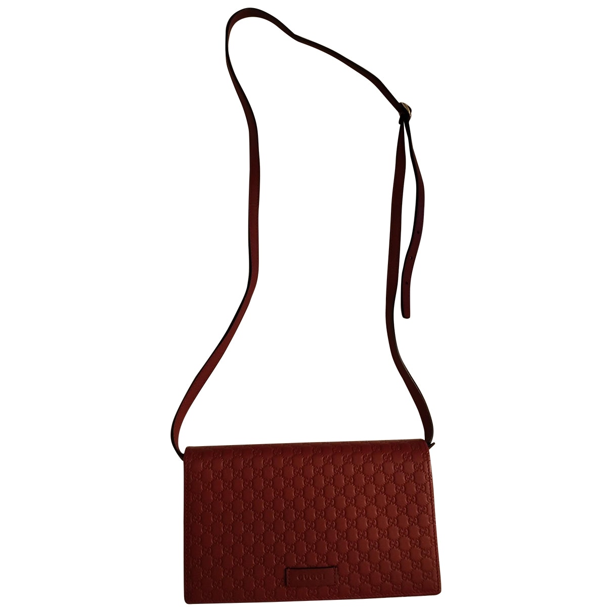 Gucci red leather handbag
