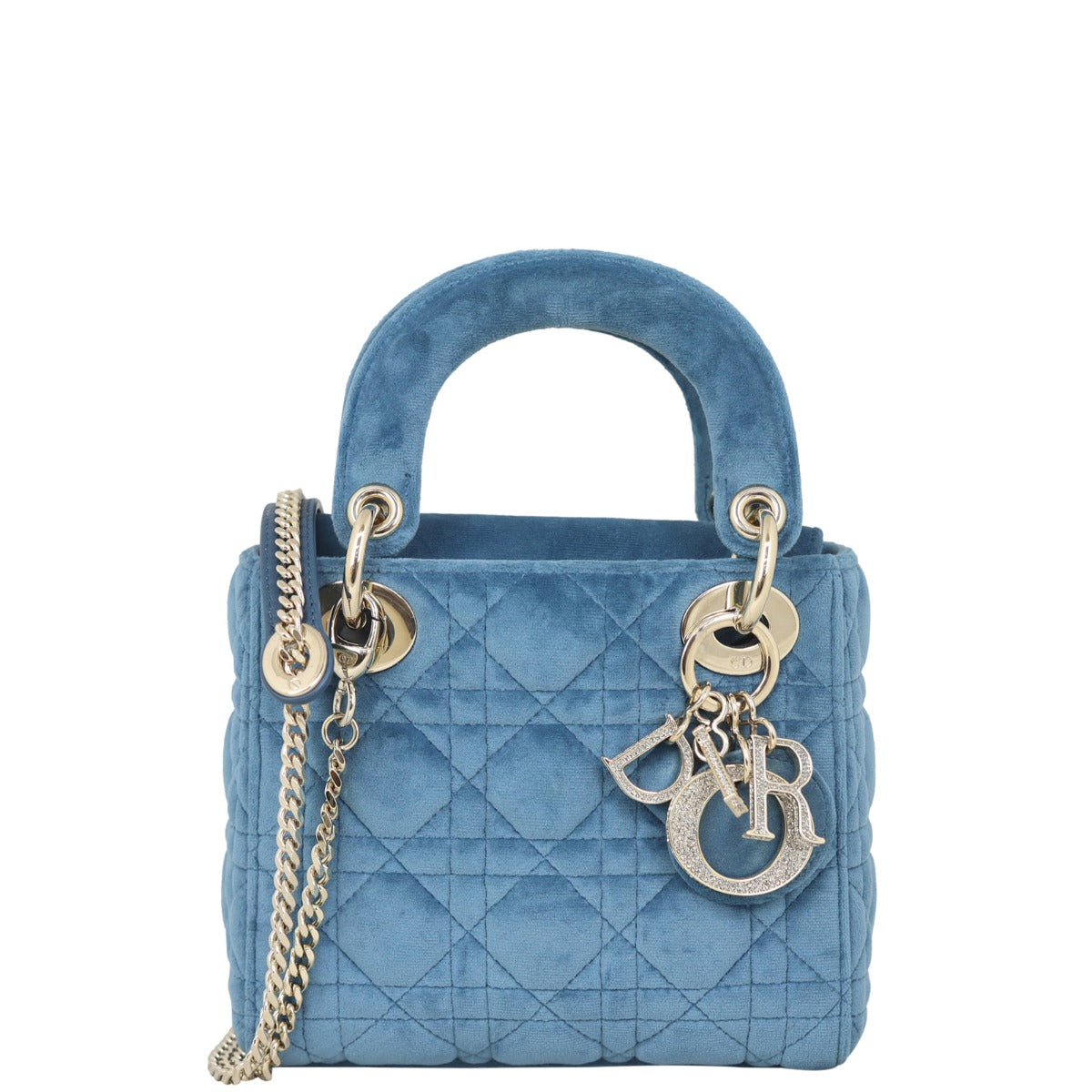 Dior Crossbody Bag Lady Velvet Mini Small Shoulder Bag