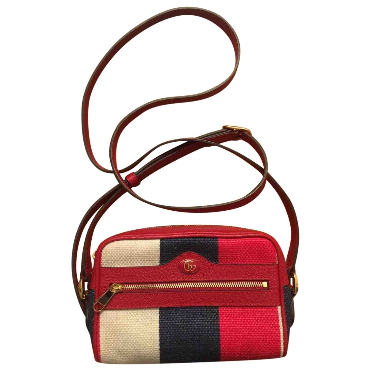 Gucci ophidia red cloth handbag