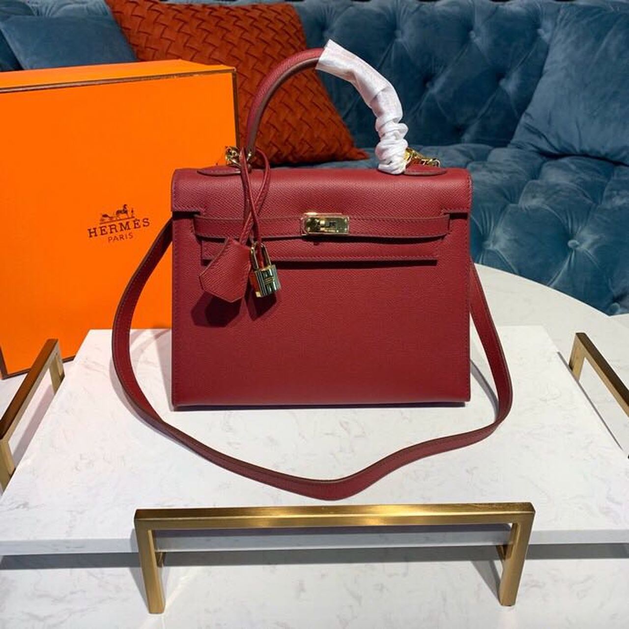 Top Quality Kelly Rouge Cas Ue For Gold Travel Bag