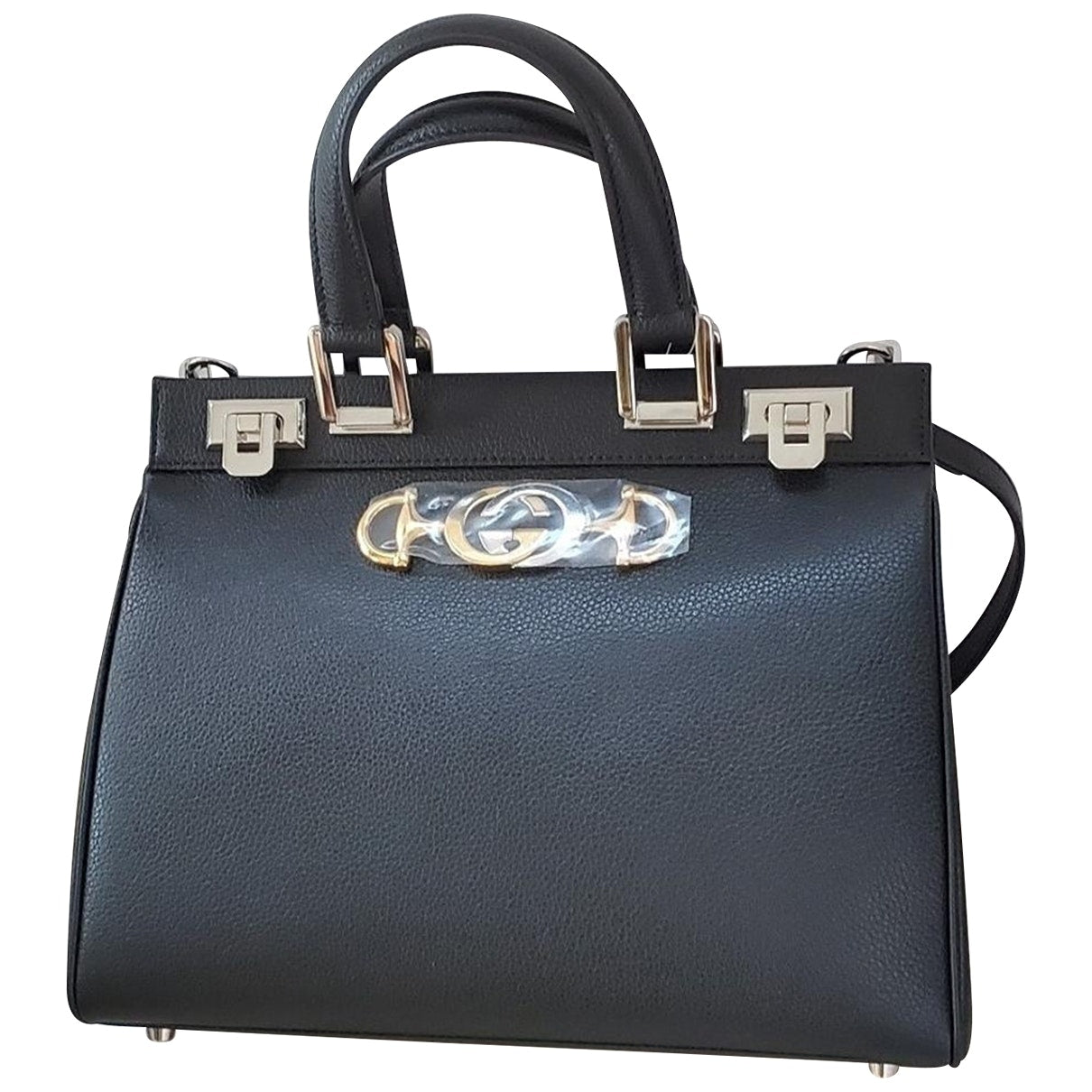 Gucci zumi black leather handbag