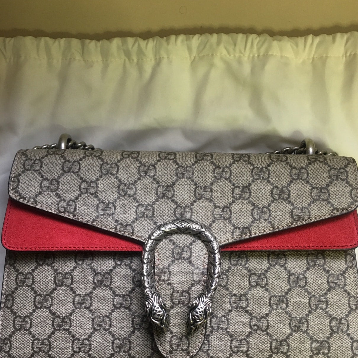 Gucci dionysus beige cloth handbag
