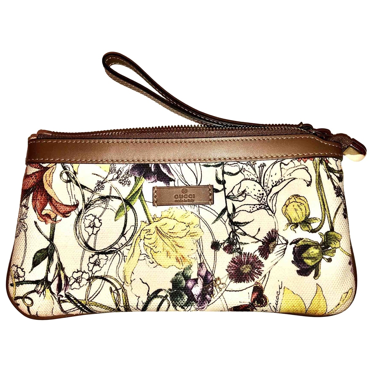 Gucci multicolour cloth clutch bag