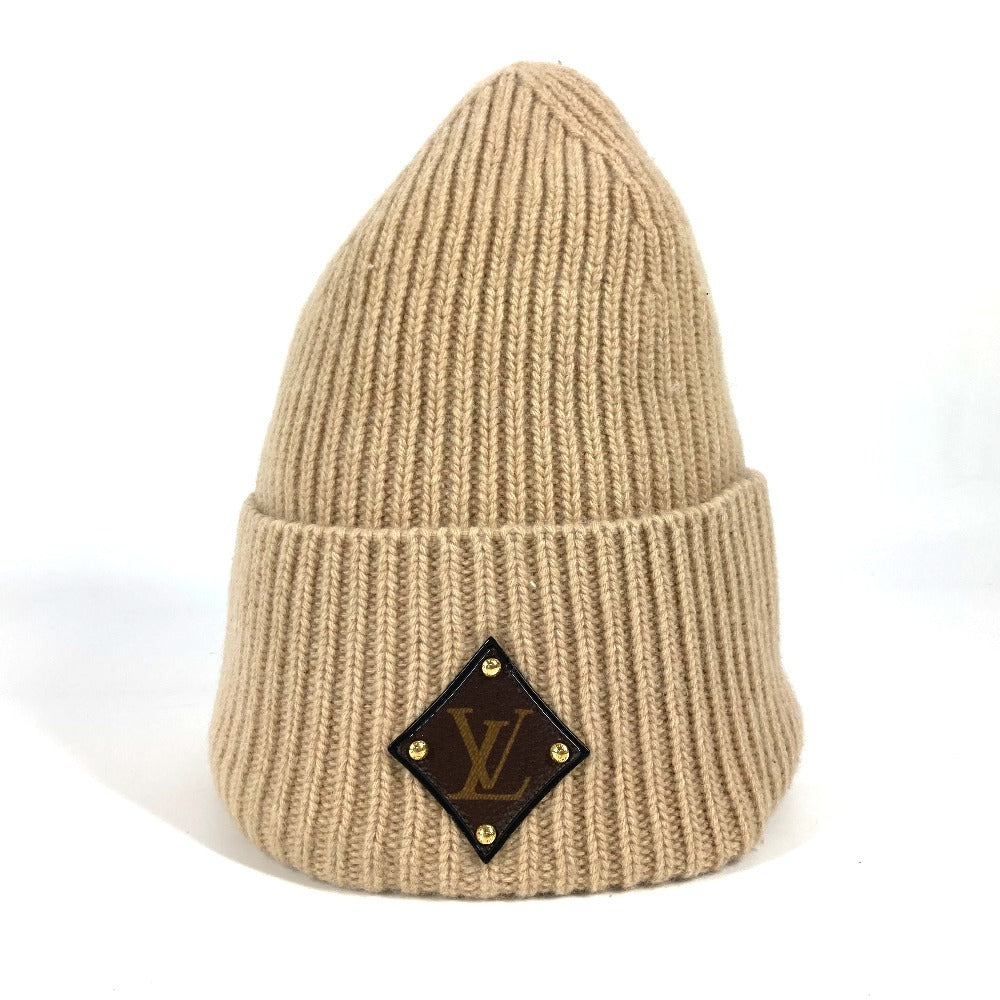 Louis Vuitton Knit M77290 Bone Beanie Wool Beige Apparel