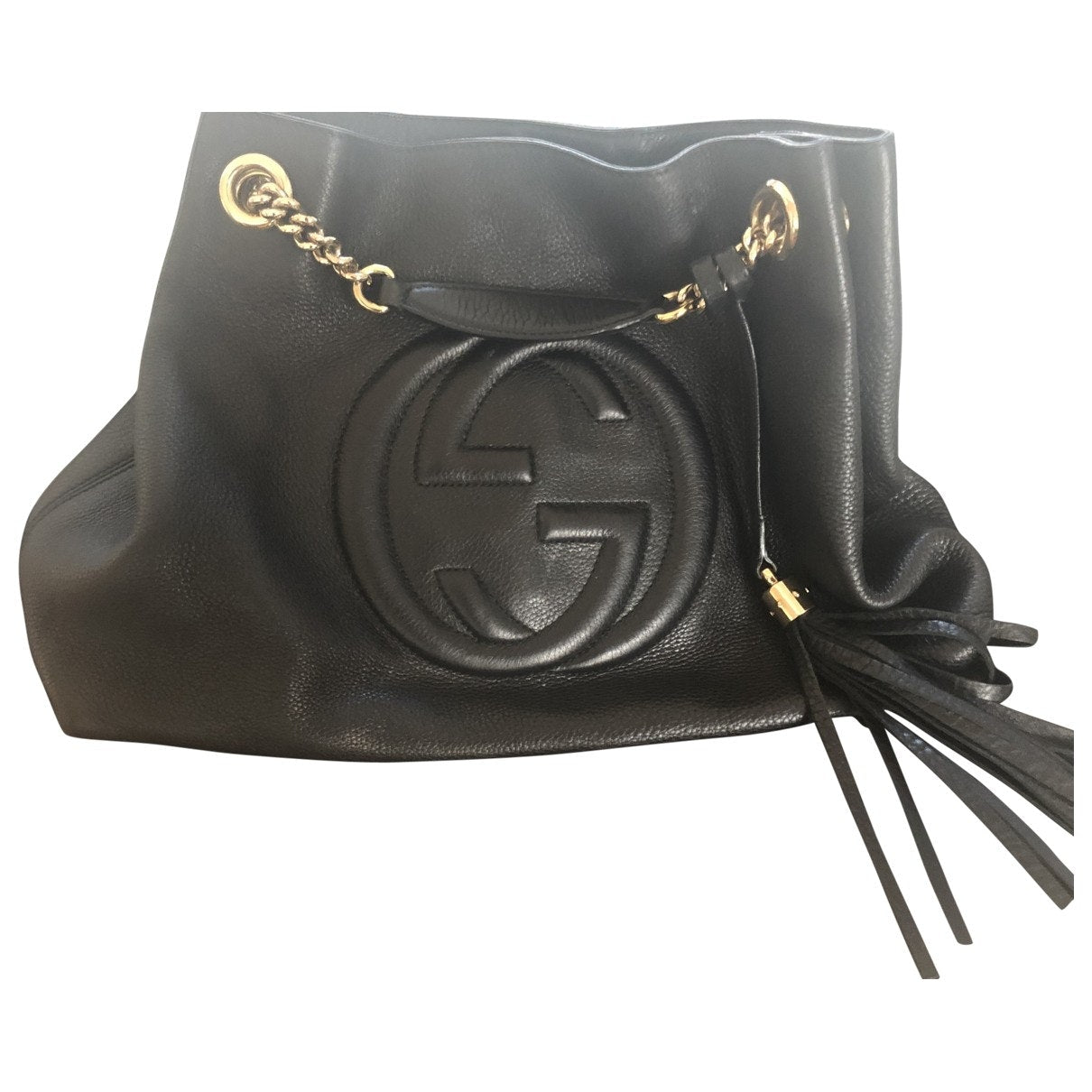 Gucci soho black leather handbag