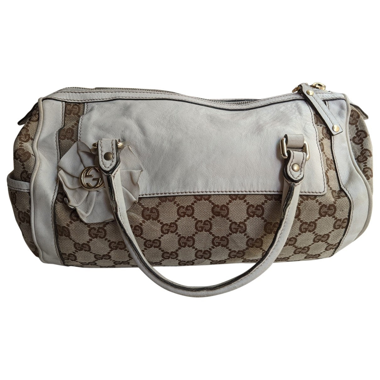 Gucci white cloth handbag