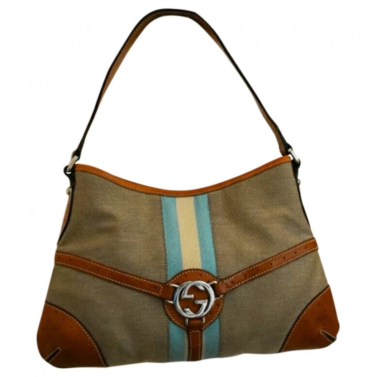 Gucci beige cloth handbag