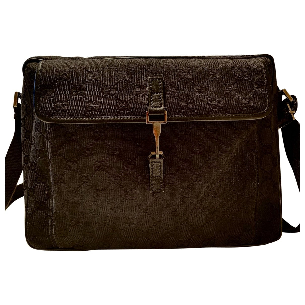 Gucci anthracite cloth bag