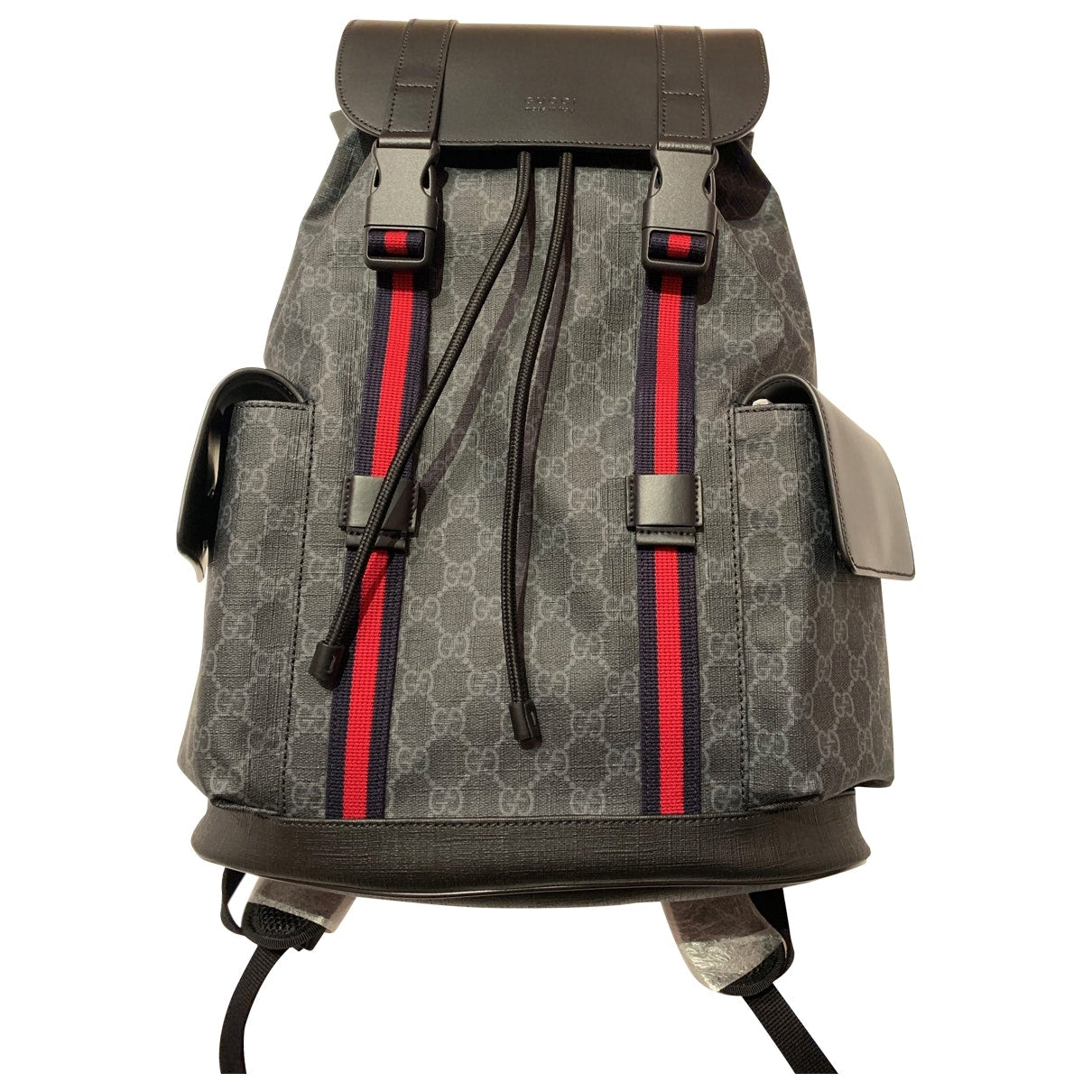 Gucci anthracite cloth bag