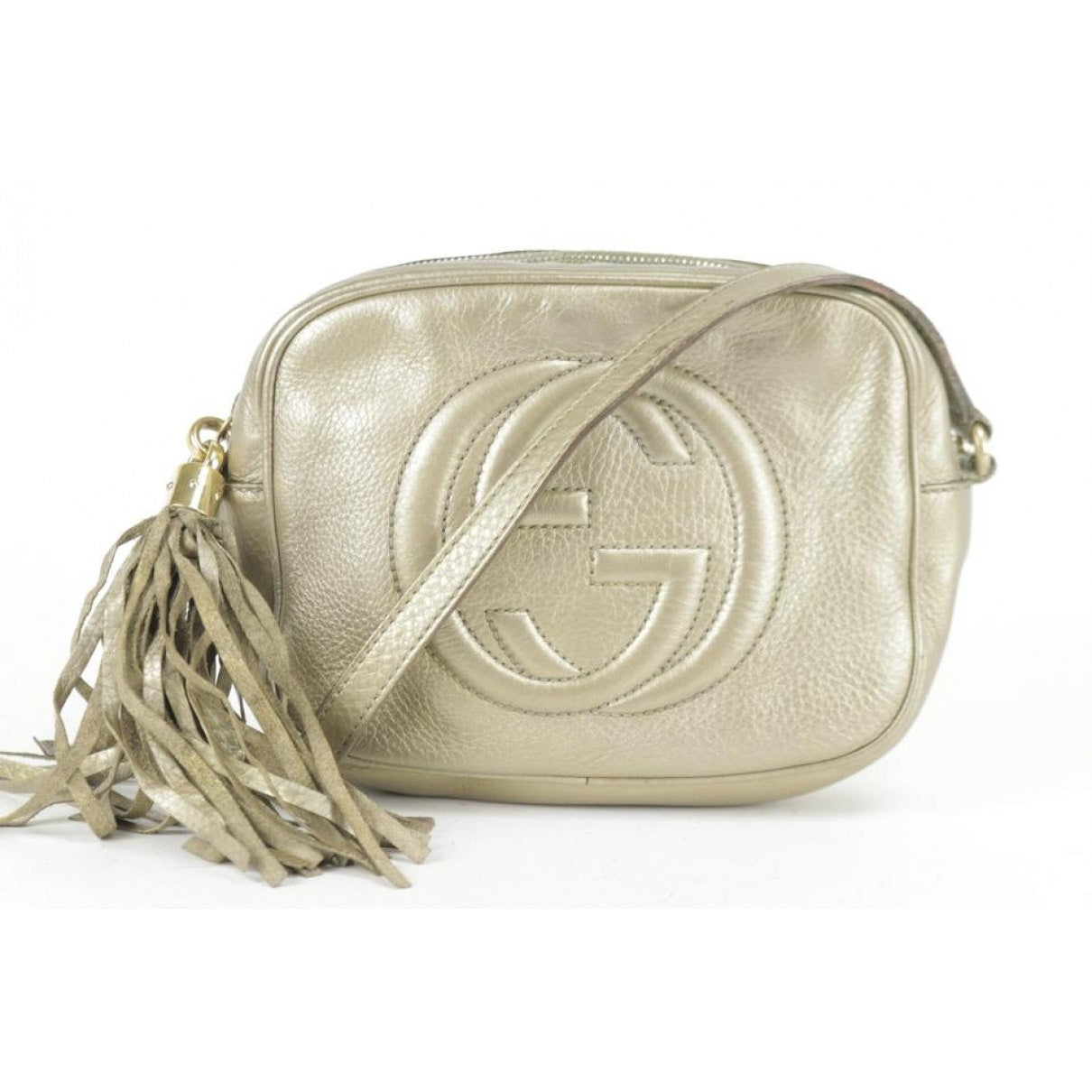 Gucci soho gold leather handbag