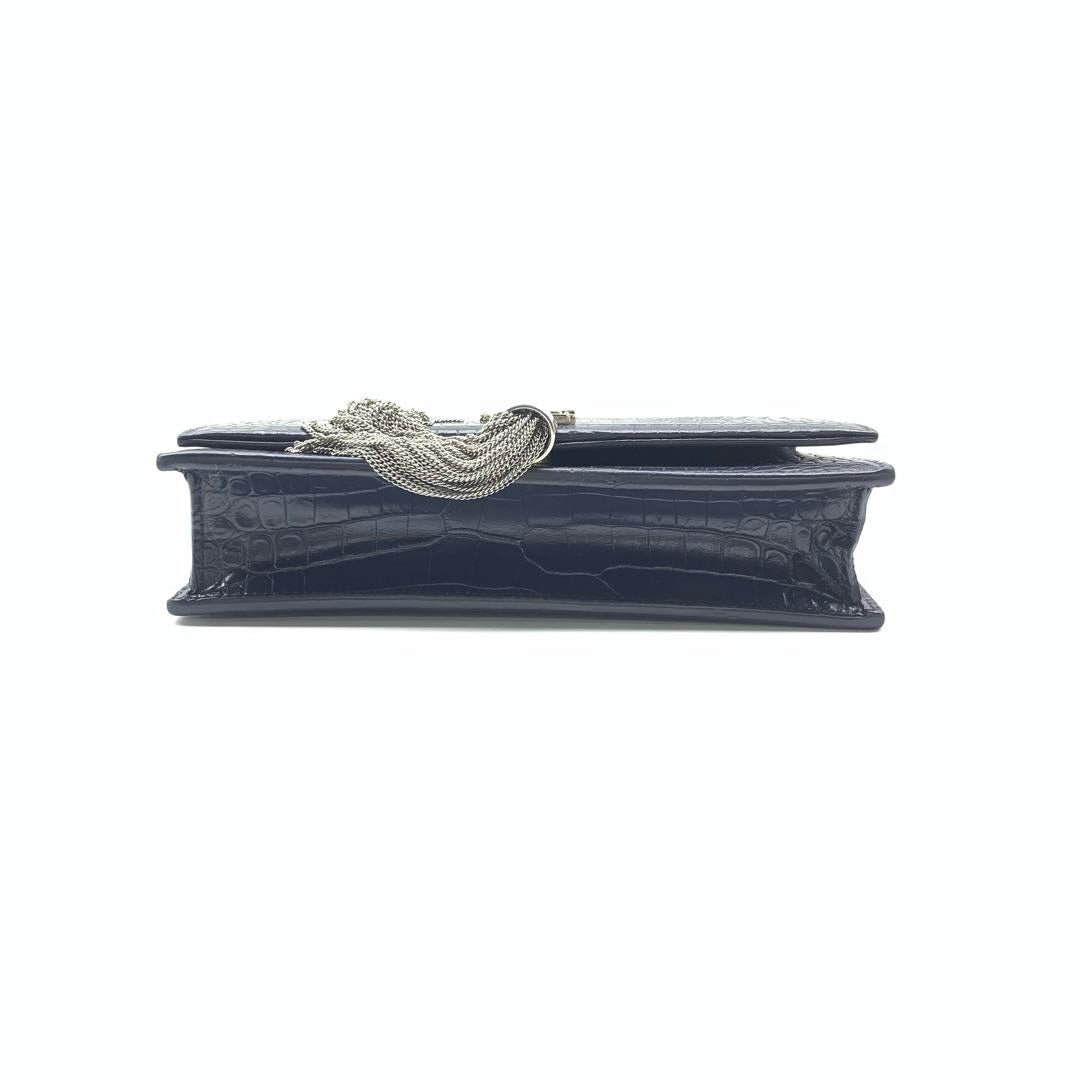 YSL Saint Laurent Kate Shoulder Bag Leather Embossed