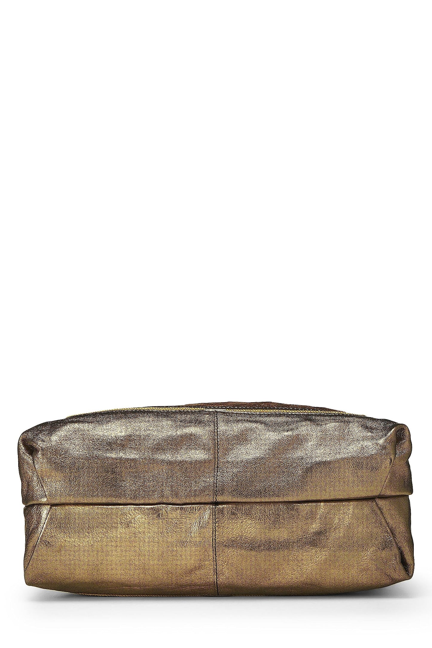 Louis Vuitton, Gold Leather & Monogram Canvas Sunbird Tote, Gold